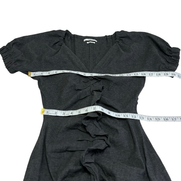 Isabel Marant Etoile Oya Linen Blend Ruffle Front Dress - Picture 4 of 7